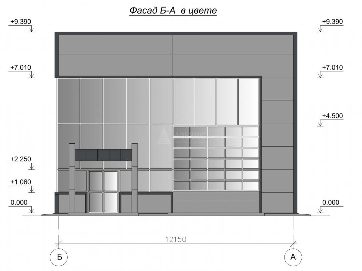 3D визуализация Склад-ангар из сэндвич-панелей - фото 4