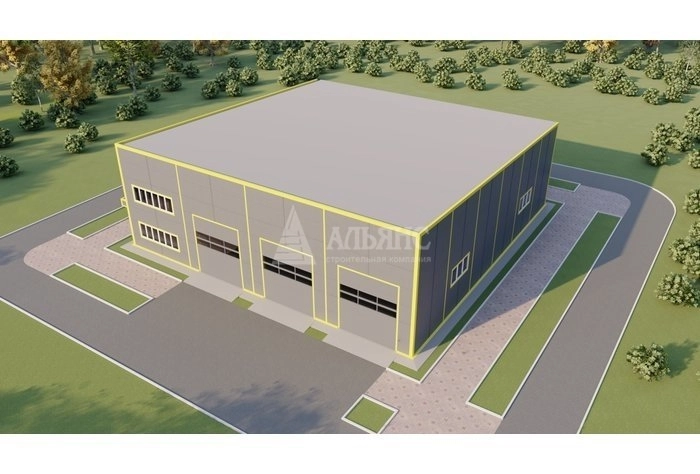 3D визуализация Грузовое СТО из сэндвич-панелей - фото 6