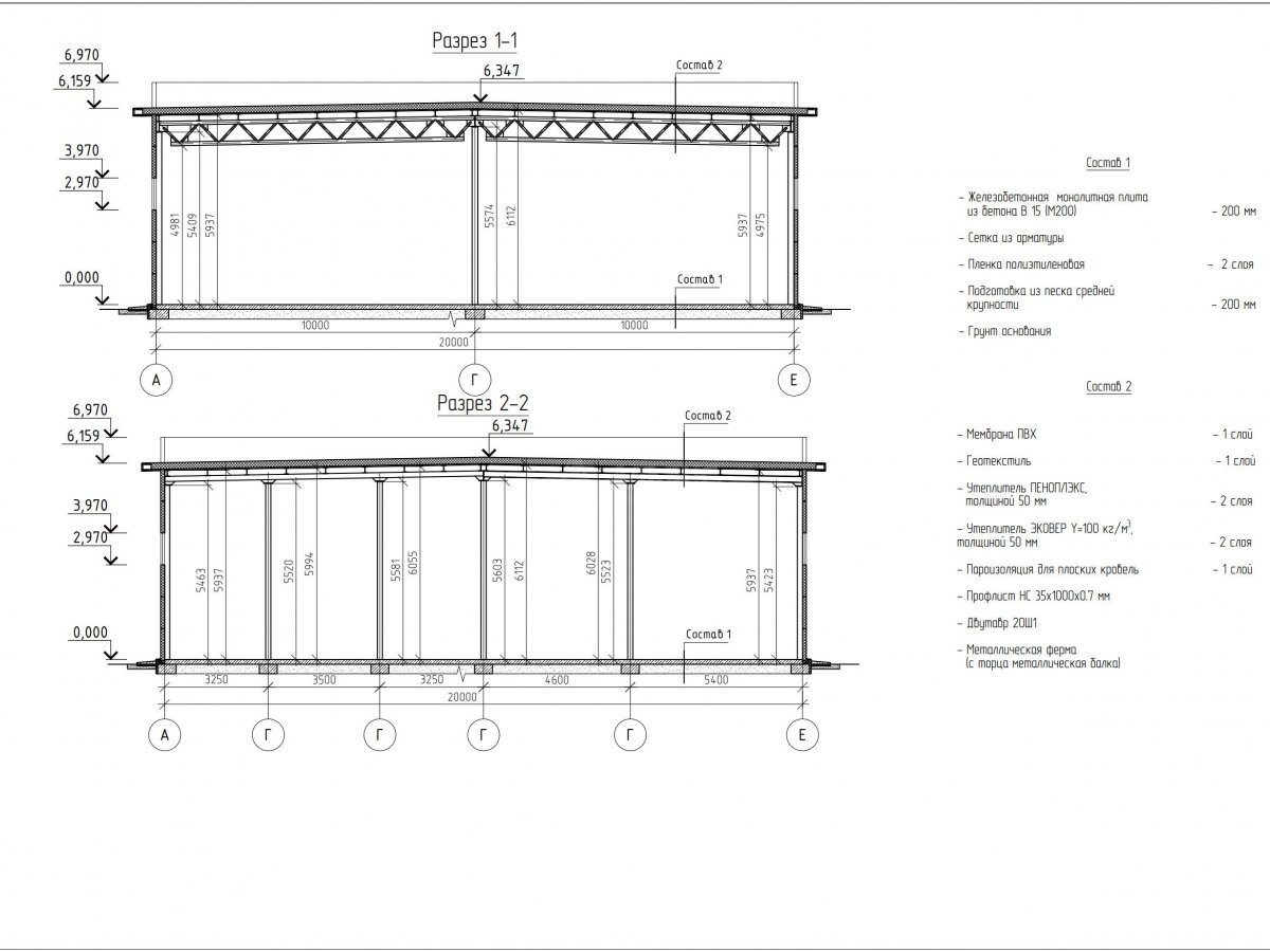 Планировка Склад из сэндвич панелей -  фото 2