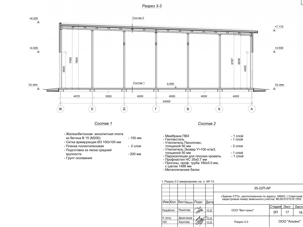Планировка СТО из сэндвич-панелей -  фото 7